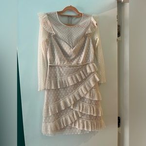 BCBG MAXAZRIA Pleated Ruffle Dress